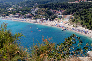 Fototapeta na wymiar The beach Valtos view (region of Epirus, Greece)