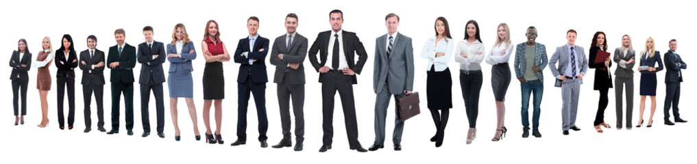 Fototapeta premium panoramic photo of a professional numerous business team