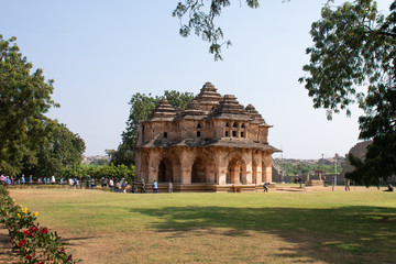Fototapeta na wymiar Lotus Mahal, Hampi, Inde