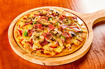 Sausage meat pizza