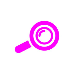 Appearance, aspect, design, eye, look, view, creative vision magenta color icon