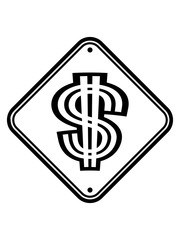 dollar schild hinweis warnung vorsicht achtung symbol zeichen geld reich millionär reichtum sparen währung verdienen finanzstark stinkreich profit logo design gangster rapper