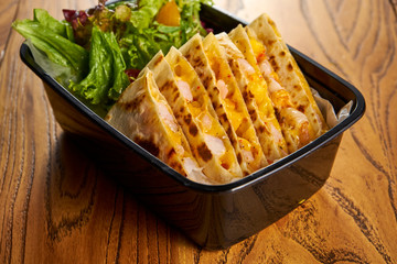 American light meal, egg cake