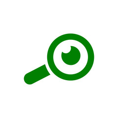 Appearance, aspect, design, eye, look, view, creative vision green color icon