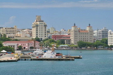 Fototapeta na wymiar A View of San Juan, Puerto Rico