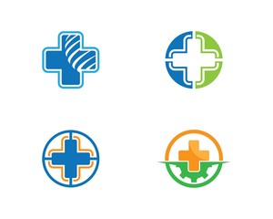 Obraz premium Medical logo template illustration