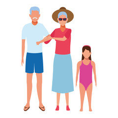 old couple and child avatar