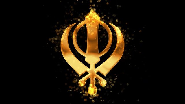 Main Symbol Sikhism Sign Khanda Gold Stock Illustration 735319267 |  Shutterstock