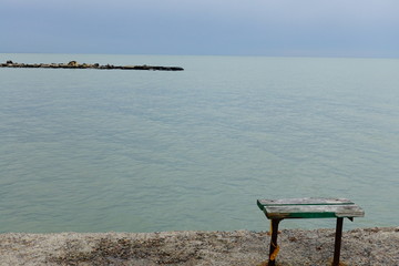 Bench on the embankment.