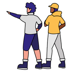 adventurous interracial men avatars characters