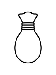 beutel sack transportieren tüte beutel tragen geldsack voll schwerer comic cartoon design füllen logo