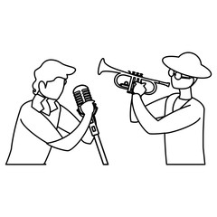 singer and musician couple characters