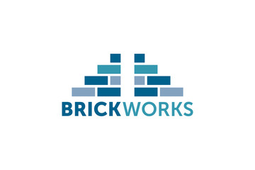 brick house logo design template element