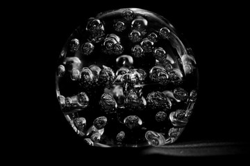 abstract background with glass bubble 