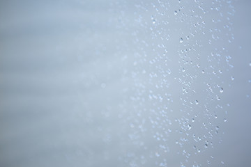 Water droplets in shower