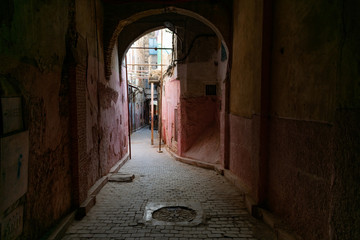 Tunnel in the El Jdid Medina in Fez Morocco