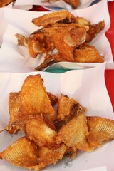 Fried fish is tasty at street food