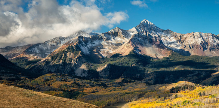Golden Autumn Aspen on Last Dollar Road near Telluride Colorado