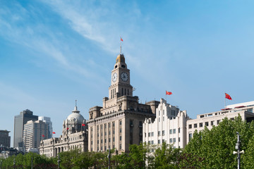 Fototapeta premium Old Bund Buildings in Shanghai..