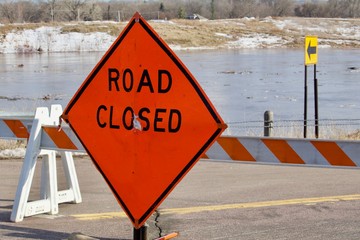 Road Closed Due to Flooding