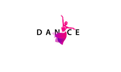 Dance with girl logo