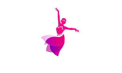 Dance girl logo