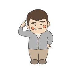 男性キャラクター困る