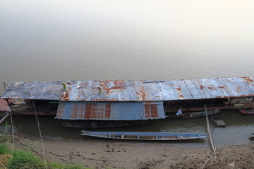 Old slow boat Mekong 