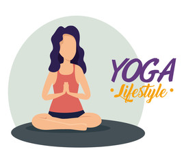 woman doing yoga balance pose