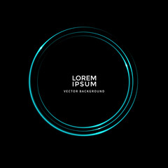 골드 라인 벡터, 원형 백그라운드, 빛 효과