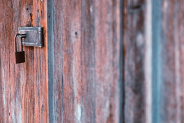 Old wooden door