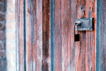 Old wooden door