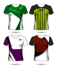 Set of soccer or football jersey template t-shirt style, Design your football club vector illustration