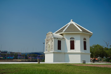 The famous temple Wat Ubosatharam in Uthai Thani.