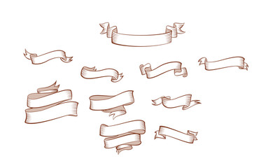 Vintage ribbon vector