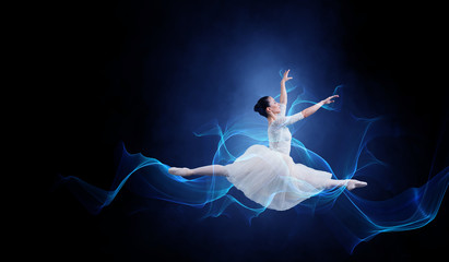 Ballet dancer in jump