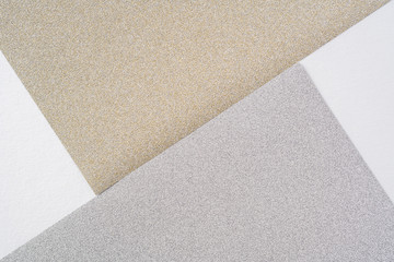 silver and golden paper background