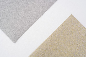 silver and golden paper background