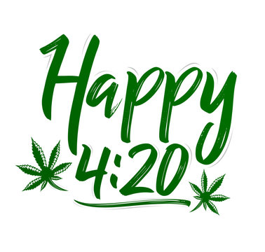 420 Cannabis Days Detailed Cannabis Day Stock Vector (Royalty Free