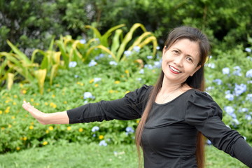 A Happy Filipina Person