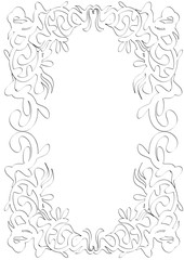 vintage floral frame