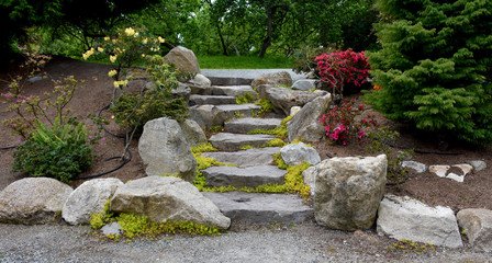 Stairs in the garden