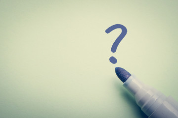 Question Mark Concept With Copy Space