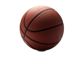 basketball on white background