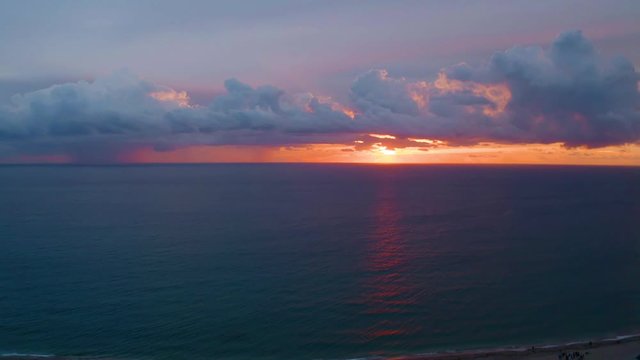 Peaceful views of an early morning sunrise from Delray Beach Florida,