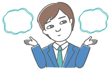 比べる男性