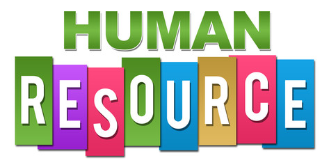 Human Resource Professional Colorful  - obrazy, fototapety, plakaty