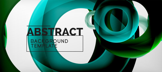 Vector circles abstract background