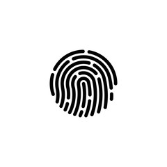Touch ID icon vector isolated on background. Trendy sweet symbol. Pixel perfect. illustration EPS 10. - Vector