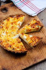 Pumpkin and goat's cheese tart